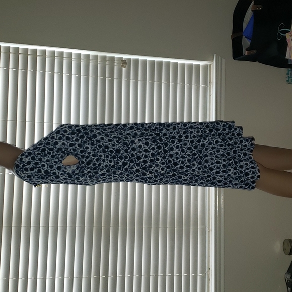 Michael Kors L artsy abstract ring print jersey knit fit & flare above knee - Picture 3 of 11